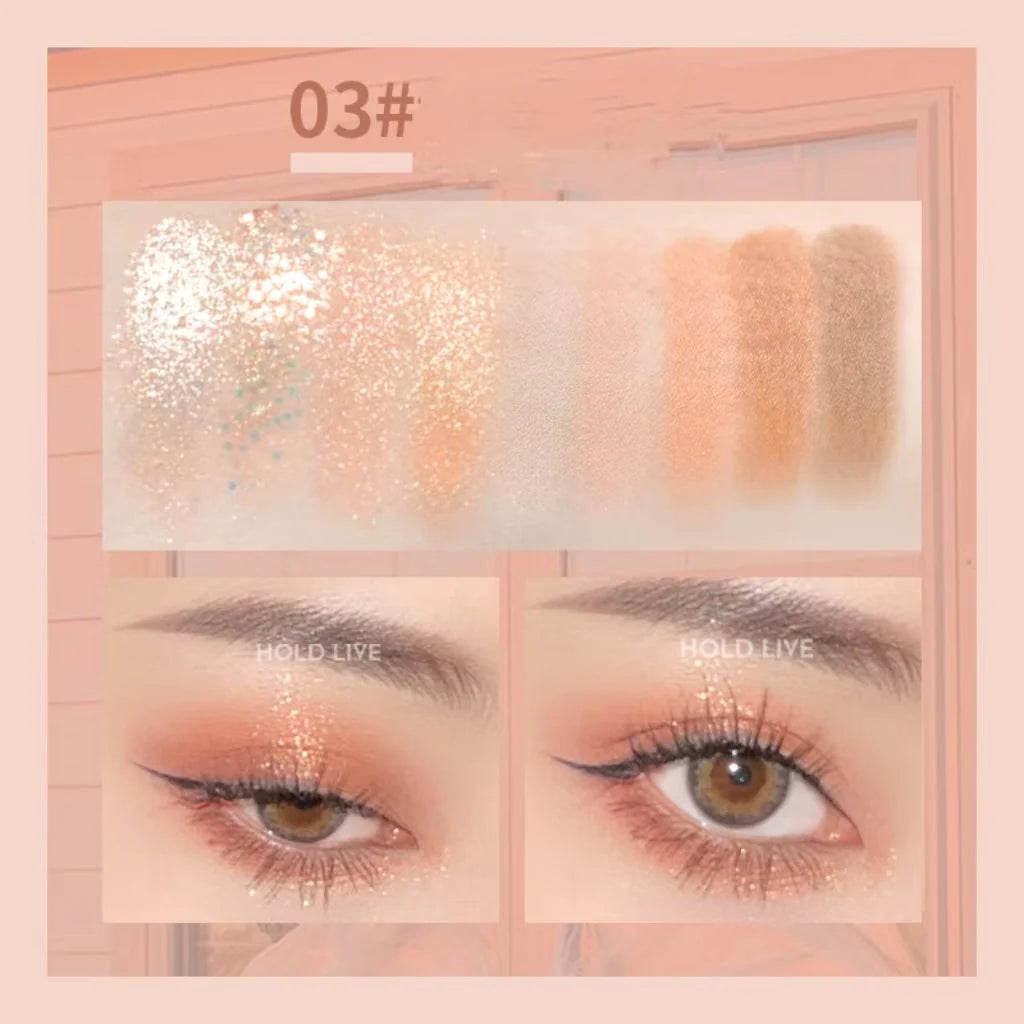 HOLD LIVE Honeycomb Diamond Eyeshadow Palette 10.8g HOLD LIVE蜂巢碎钻眼影盘