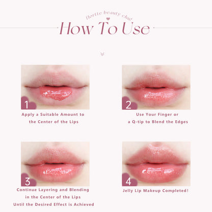 Flortte Nice To Meet Chu Jelly Lipstick1.4g 花洛莉亚初吻爱心棒果冻唇膏笔润唇膏镜面滋润水光唇釉口红