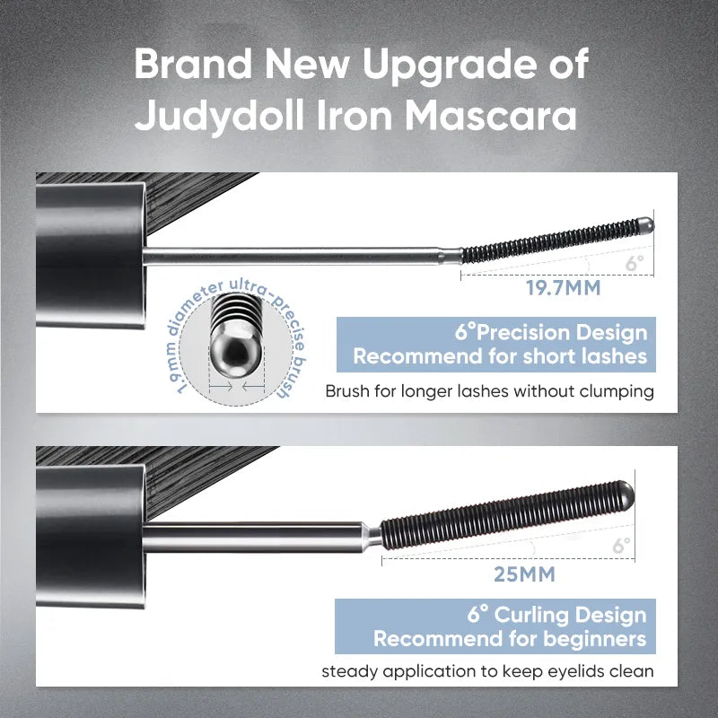 Judydoll Brand New - Iron Mascara 3g 橘朵新款升级款钢管睫毛膏防水极细纤长卷翘浓密不晕染运动少女限定