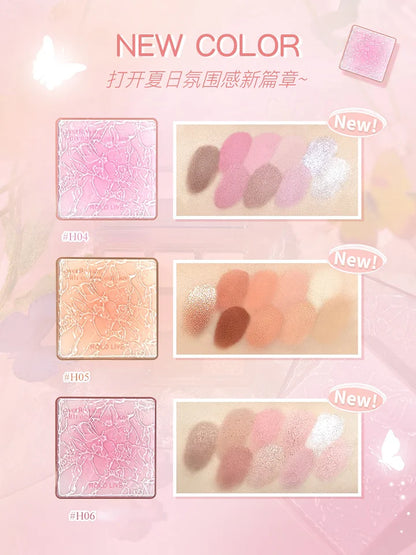 HOLD LIVE Pink Ripple Eyeshadow Palette 13.5g 候爱粉醺波纹眼影盘