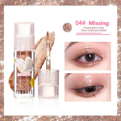 Flortte 【520】Heart Attack Liquid Eyeshadow 1.5g 花洛莉亚心动狙击液体眼影亮片闪片细闪哑光色卧蚕提亮液一滴泪