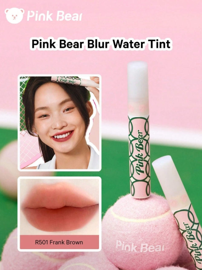 Pink Bear Blur Water Tint 2g 皮可熊网球水雾唇釉