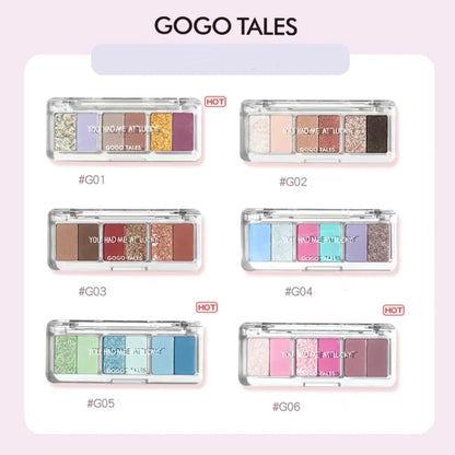 GOGOTALES Small Ruler Eye Shadow Palette 6.6g 戈戈舞小尺子眼影盘