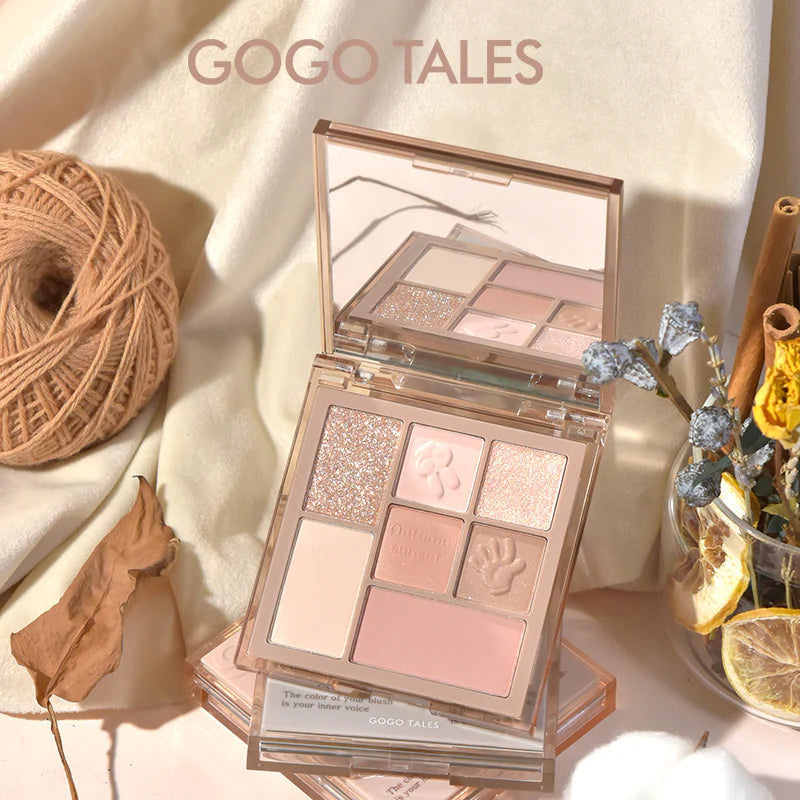 GOGOTALES Seven Color Eye Shadow Palette 9.9g 戈戈舞私语集册七色眼影盘