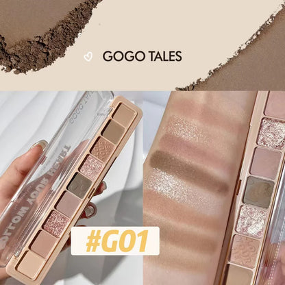 GOGOTALES Powder Mist Ruler Eyeshadow Palette 8.1g 戈戈舞粉雾尺子九色眼影盘