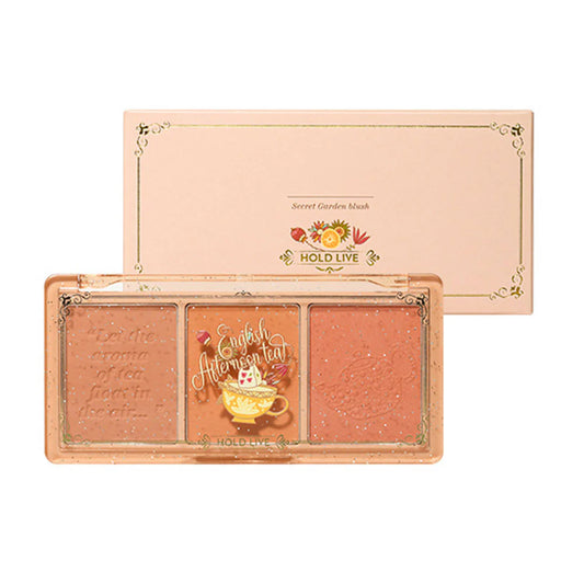 HOLD LIVE 3-color Eyeshadow & Blush 13g HOLD LIVE秘境花园腮红三色组合盘