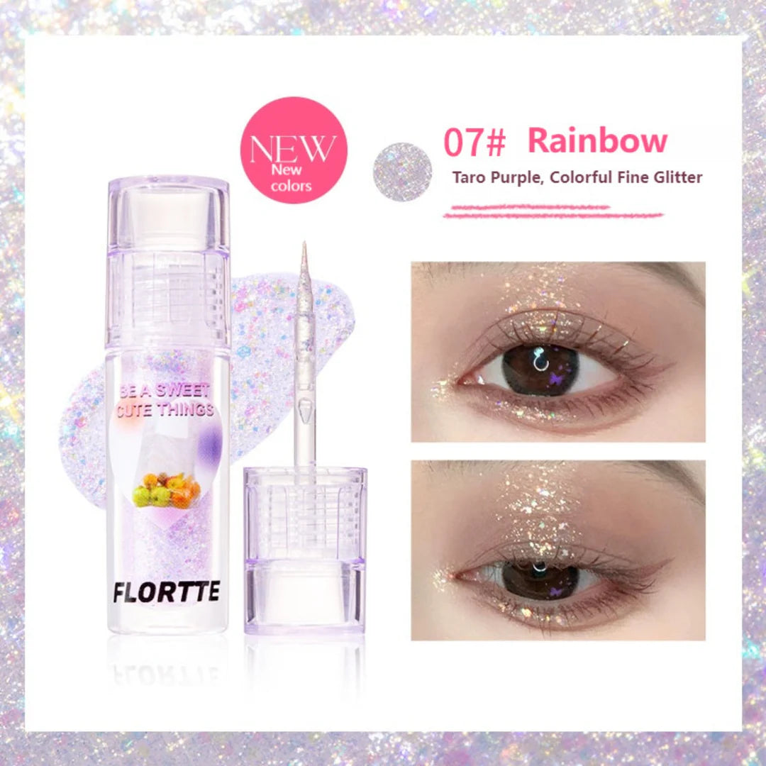 Flortte 【520】Heart Attack Liquid Eyeshadow 1.5g 花洛莉亚心动狙击液体眼影亮片闪片细闪哑光色卧蚕提亮液一滴泪