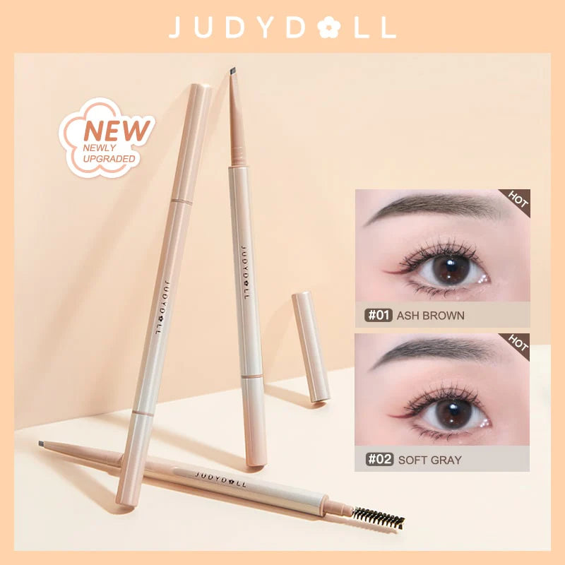 Judydoll Skinny Triangular-Shaped Eyebrow Pencil 橘朵眉笔柔焦雾感塑型三角眉笔深棕色自然网红极细眉笔防水持久不脱色双头野生眉