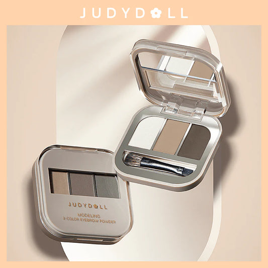 Judydoll 3 Shade Eyebrow Powder 2.4g 橘朵立体眉粉三色显色自然持久防水不脱色