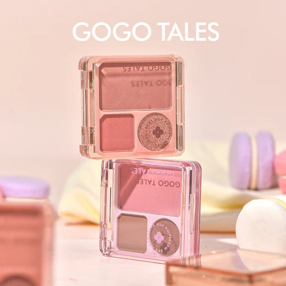 GOGOTALES Three Color Small Eye Shadow Palette 4g 戈戈舞小口袋腮红三色眼影盘