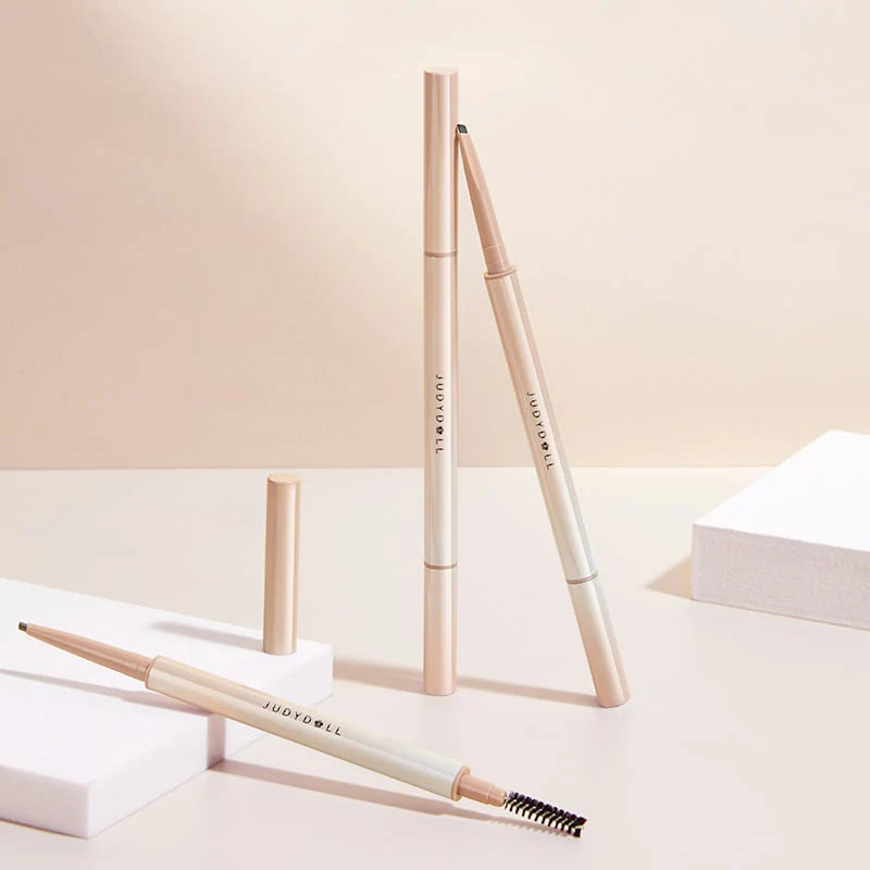 Judydoll Skinny Triangular-Shaped Eyebrow Pencil 橘朵眉笔柔焦雾感塑型三角眉笔深棕色自然网红极细眉笔防水持久不脱色双头野生眉