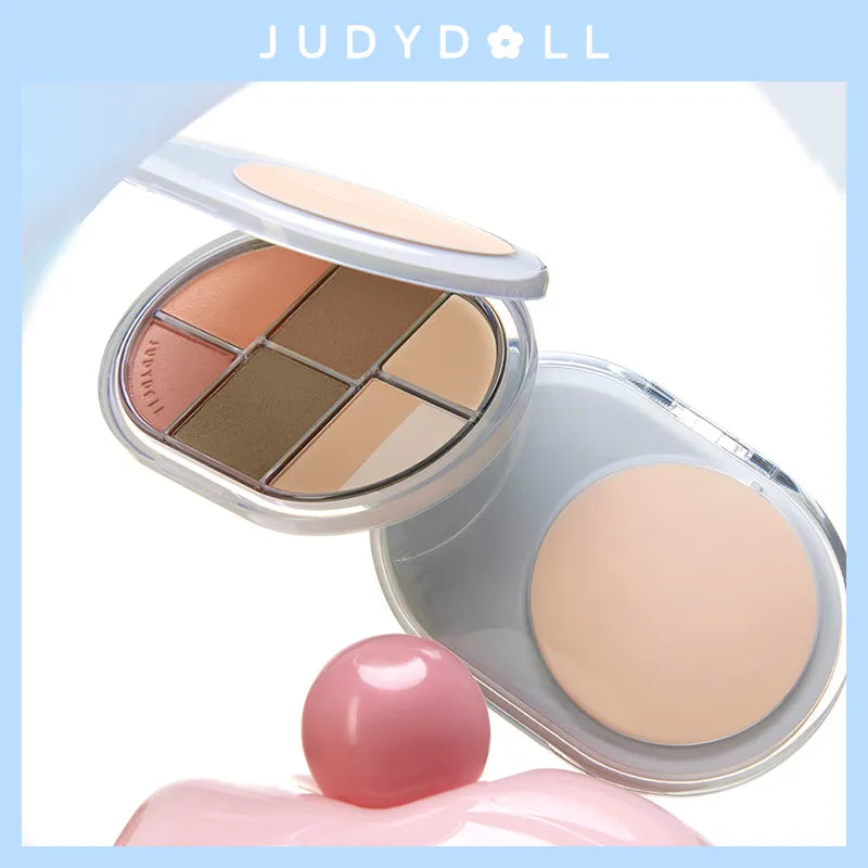 Judydoll GLAZED BEAUTY-6 Color Multi functional Palette 11g 橘朵造物系列六色面部综合盘腮红眼影经典十色彩妆盘日常春夏学生