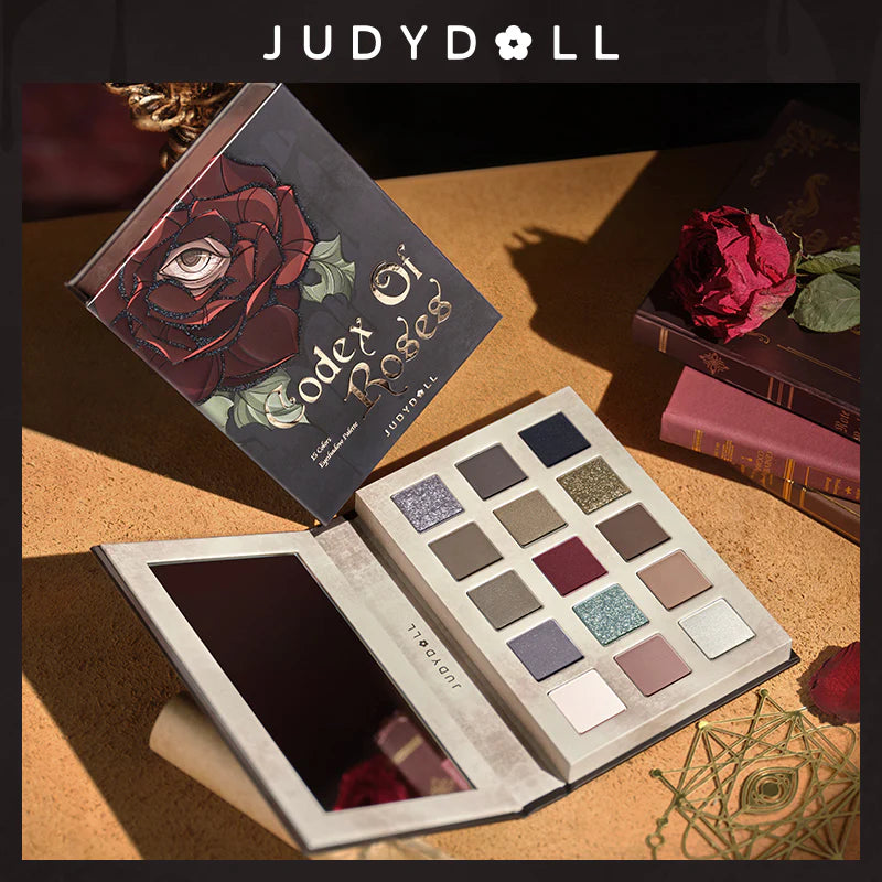 Judydoll Halloween 15 Shades & 20 Shades Eyeshadow 16g 橘朵万圣节限定十五色眼影盘玫瑰哑光显色大地色二十色火烧云盘