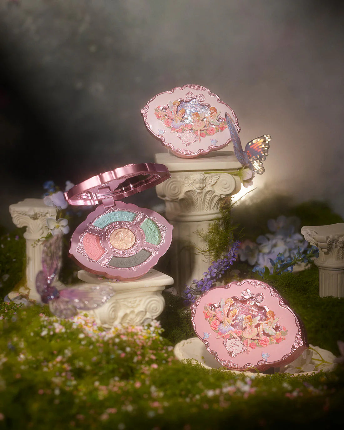 Flower Knows Midsummer Fairytales Embossed Five-Color Makeup Palette 6.5g 花知晓仲夏夜浮雕五色眼影