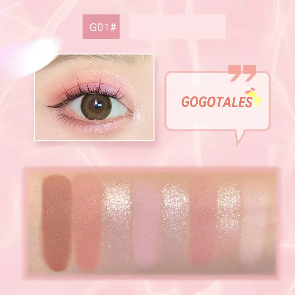 GOGOTALES 8 Color Eye Shadow Palette 13g 戈戈舞粉雾云口袋八色眼影盘