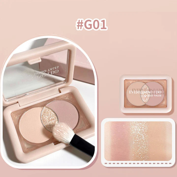 GOGOTALES Glitter Eyeshadow Palette4.5g戈戈舞小方盒眼影盘