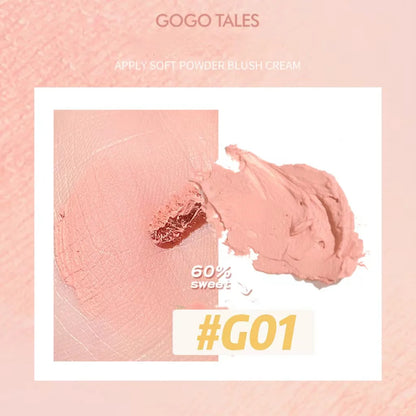 GOGOTALES Soft Powder Blush Cream 7g 戈戈舞贴贴柔粉腮红霜