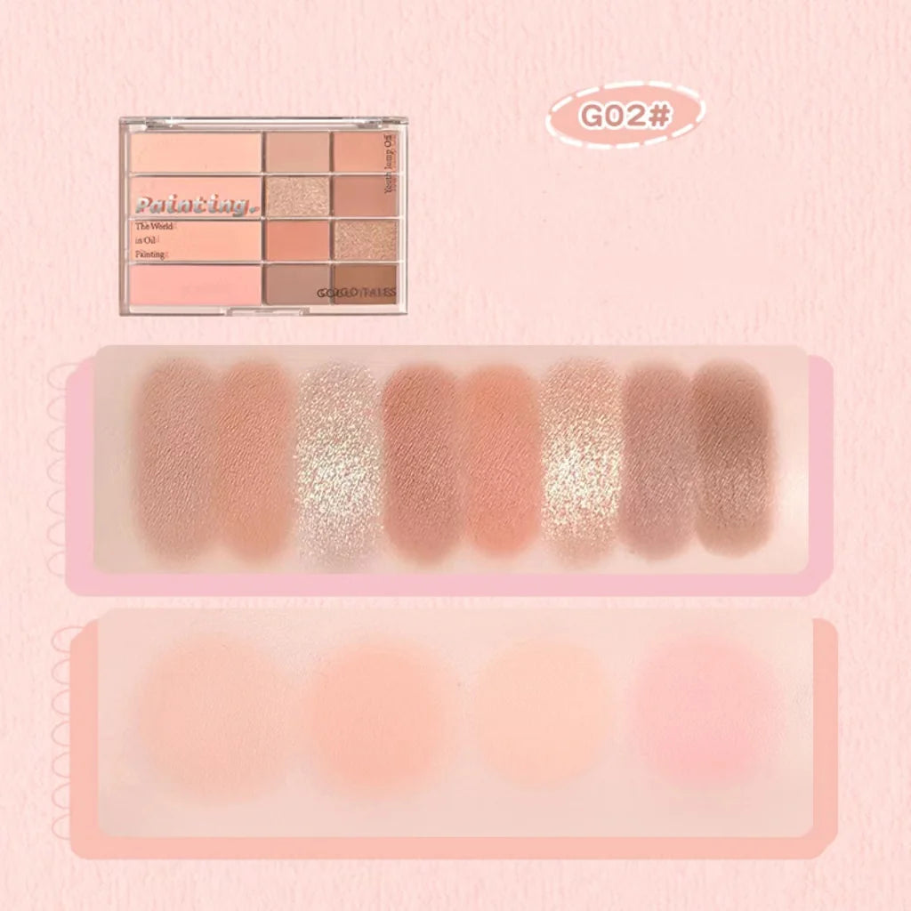 GOGOTALES Eye Shadow And Blush Palette 20g 戈戈舞眼影腮红二合一体盘