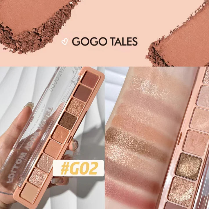 GOGOTALES Powder Mist Ruler Eyeshadow Palette 8.1g 戈戈舞粉雾尺子眼影盘