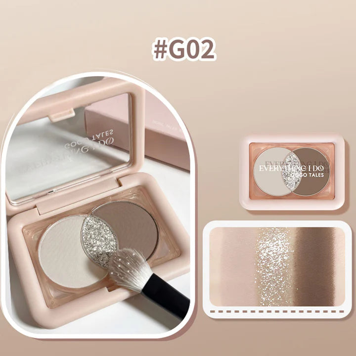 GOGOTALES Glitter Eyeshadow Palette4.5g戈戈舞小方盒眼影盘