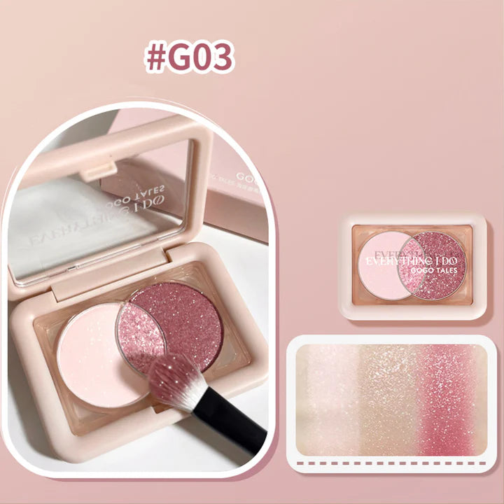 GOGOTALES Glitter Eyeshadow Palette4.5g戈戈舞小方盒眼影盘