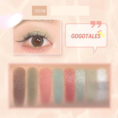 GOGOTALES 8 Color Eye Shadow Palette 13g 戈戈舞粉雾云口袋八色眼影盘