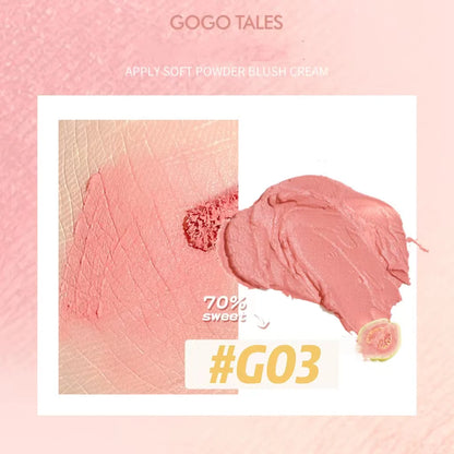 GOGOTALES Soft Powder Blush Cream 7g 戈戈舞贴贴柔粉腮红霜