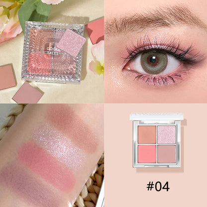 GOGOTALES 4 Colors Pearl Eyeshadow Palette 7.6g 戈戈舞光影流转四色眼影盘