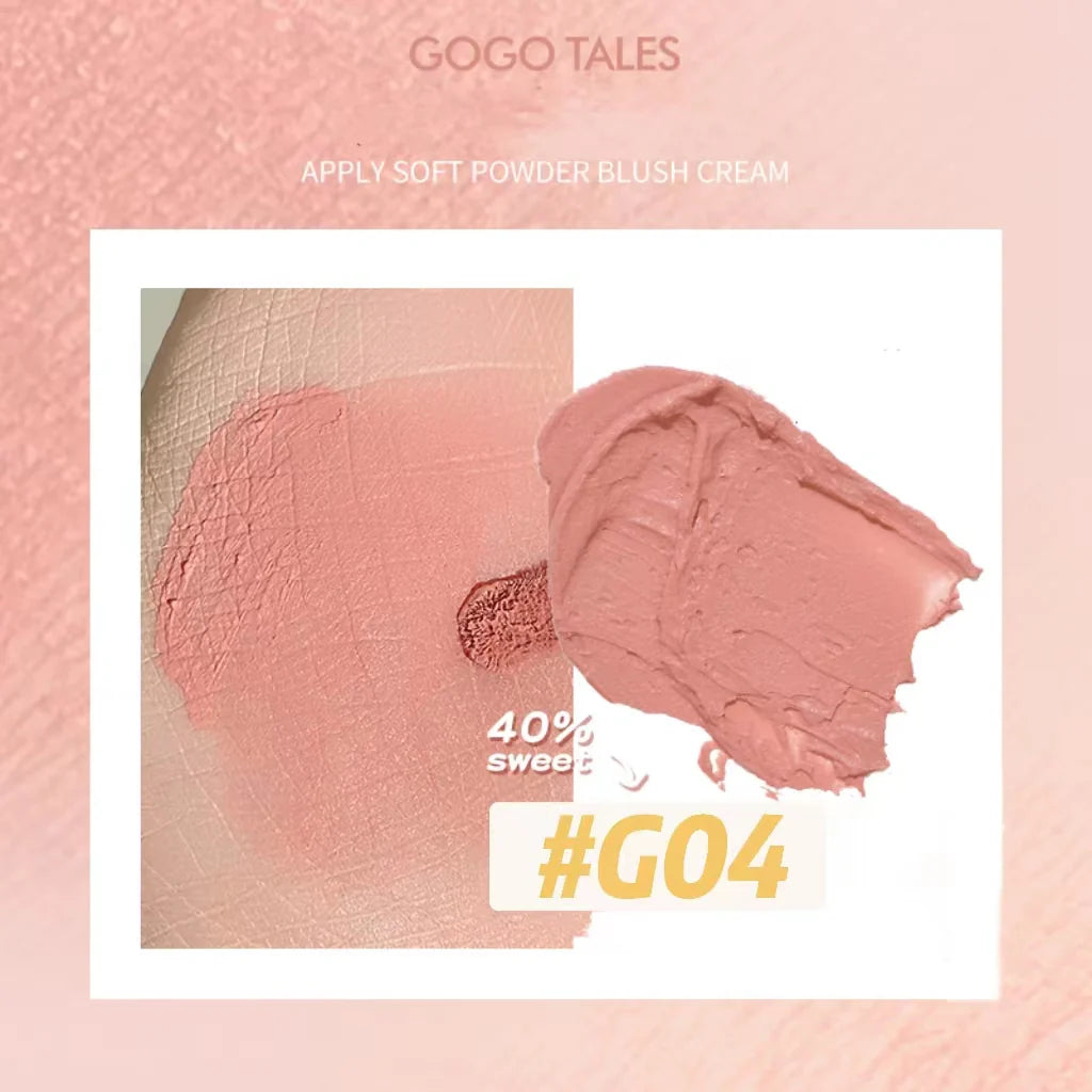 GOGOTALES Soft Powder Blush Cream 7g 戈戈舞贴贴柔粉腮红霜