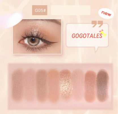 GOGOTALES 8 Color Eye Shadow Palette 13g 戈戈舞粉雾云口袋八色眼影盘