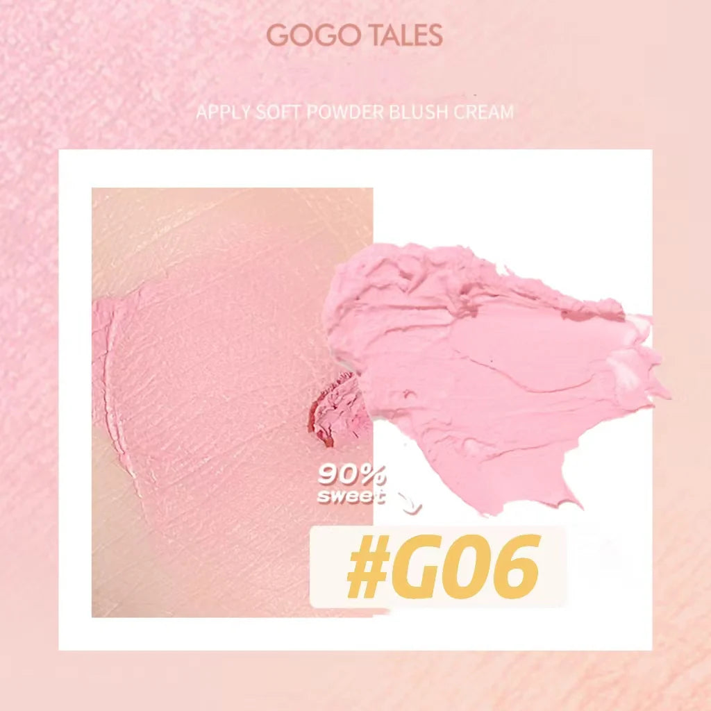 GOGOTALES Soft Powder Blush Cream 7g 戈戈舞贴贴柔粉腮红霜