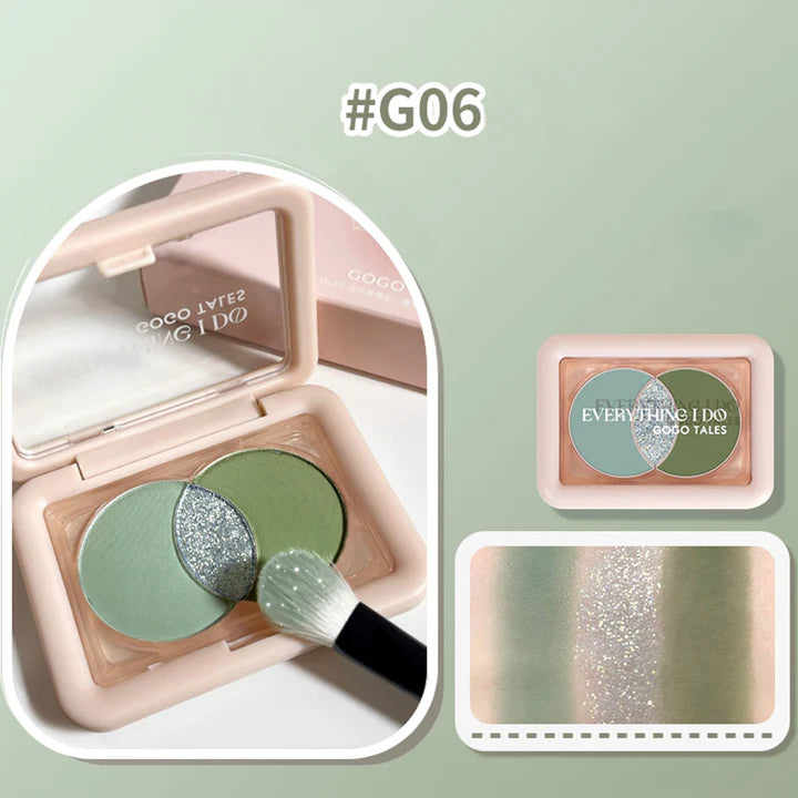 GOGOTALES Glitter Eyeshadow Palette4.5g戈戈舞小方盒眼影盘