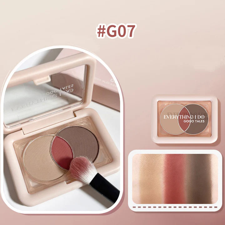 GOGOTALES Glitter Eyeshadow Palette4.5g戈戈舞小方盒眼影盘