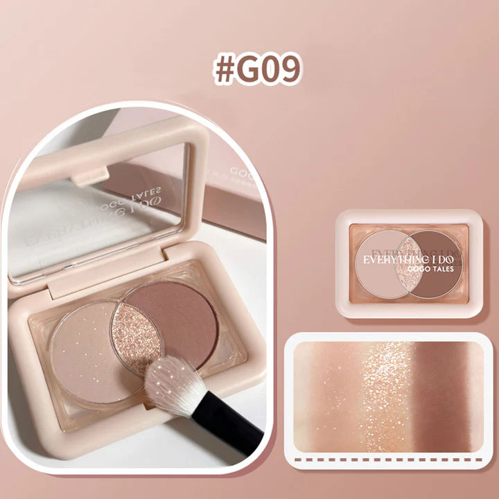 GOGOTALES Glitter Eyeshadow Palette4.5g戈戈舞小方盒眼影盘