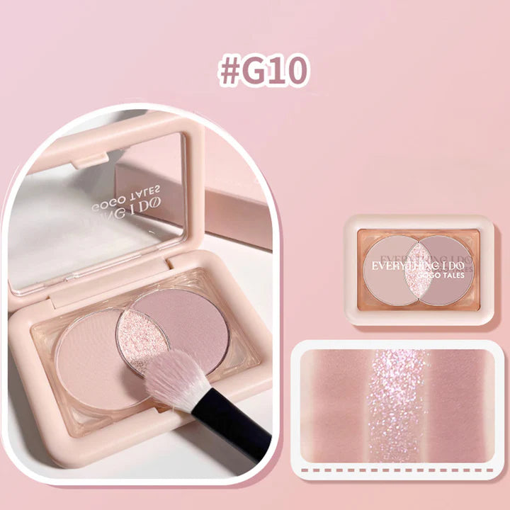 GOGOTALES Glitter Eyeshadow Palette4.5g戈戈舞小方盒眼影盘