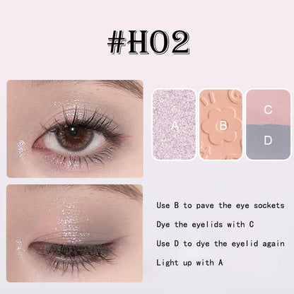 HOLD LIVE Pocket Black Rose Eyeshadow4.8g 候爱口袋秘密眼影盘