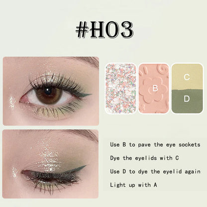 HOLD LIVE Pocket Black Rose Eyeshadow4.8g 候爱口袋秘密眼影盘