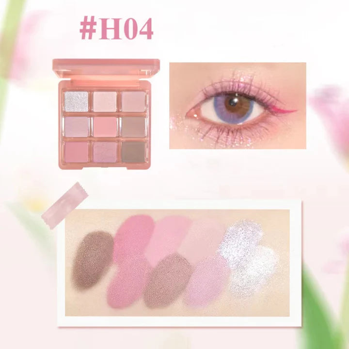 HOLD LIVE Pink Ripple Eyeshadow Palette 13.5g 候爱粉醺波纹眼影盘