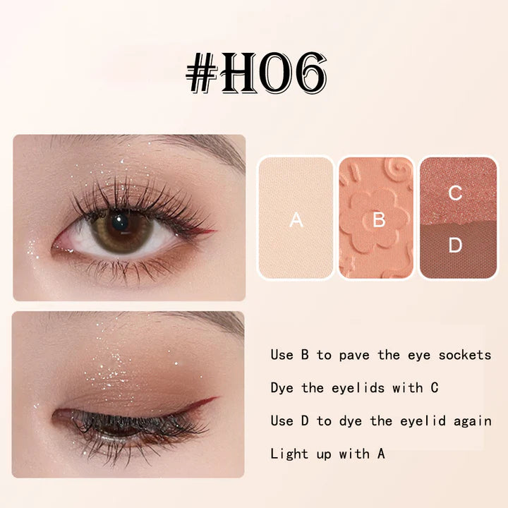 HOLD LIVE Pocket Black Rose Eyeshadow4.8g 候爱口袋秘密眼影盘