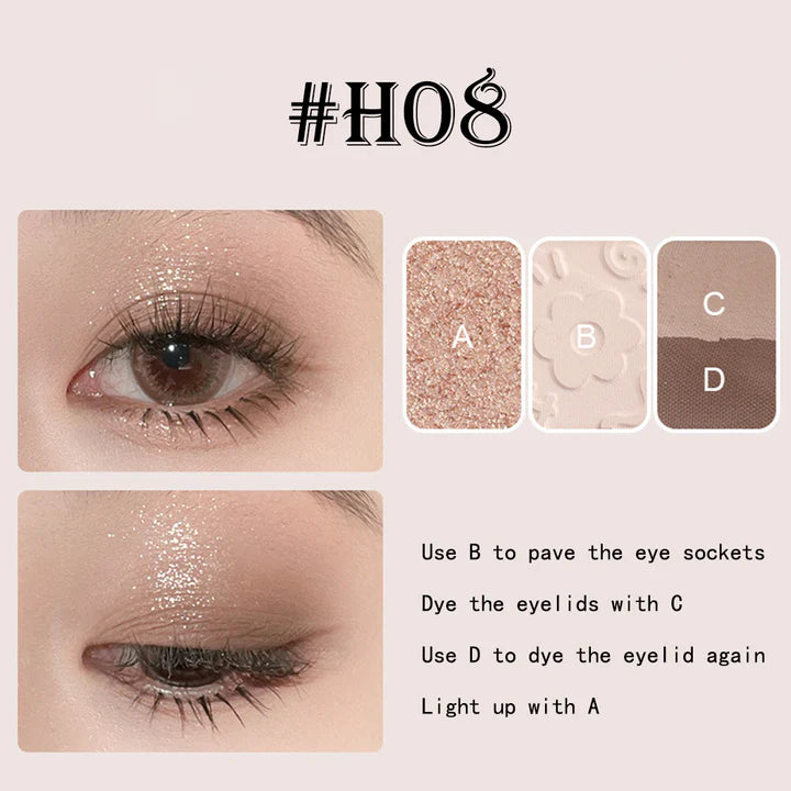 HOLD LIVE Pocket Black Rose Eyeshadow4.8g 候爱口袋秘密眼影盘