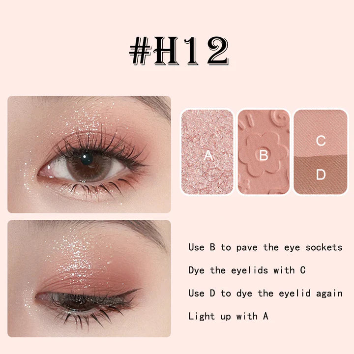 HOLD LIVE Pocket Black Rose Eyeshadow4.8g 候爱口袋秘密眼影盘