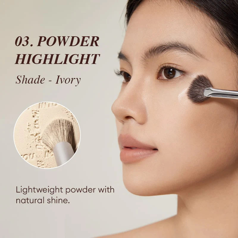 INTO YOU Highlight & Contour Trio Palette 17g 心慕与你高光修容粉盘