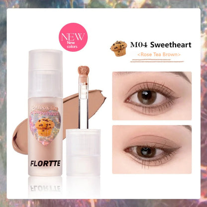 Flortte 【520】Heart Attack Liquid Eyeshadow 1.5g 花洛莉亚心动狙击液体眼影亮片闪片细闪哑光色卧蚕提亮液一滴泪