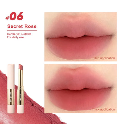 Judydoll Collagen Matte Lipstick 2.2g 橘朵细管口红胶原笔哑光唇膏不沾杯素颜豆沙色裸色带唇刷