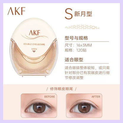 AKF Natural Invisable Double Eyelid Tape Waterroof 120 pieces AKF自然隐形双眼皮贴