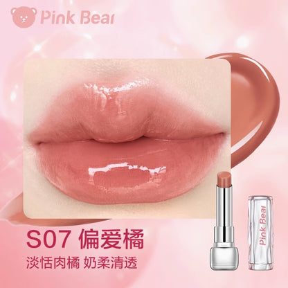 Pink Bear Sugar Glossy Lipstick 3.2g 皮可熊糖光口红