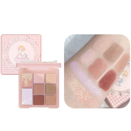 GOGOTALES Princess Matte Pearlescent Eyeshadow Palette11.5g 戈戈舞森系公主眼影盘