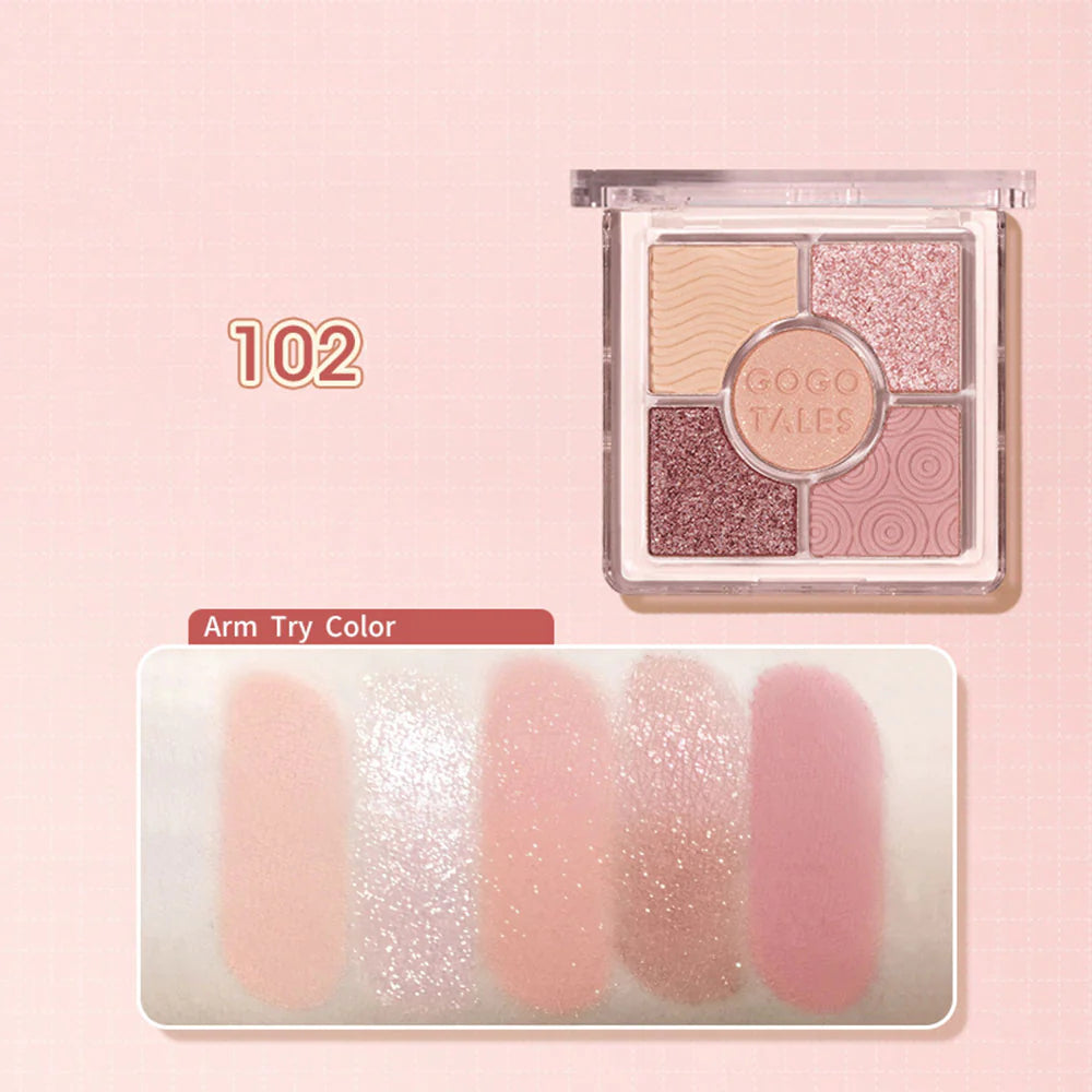 GOGOTALES Pocket Magic Eyeshadow Palette 8.2g 戈戈舞五色口袋魔法眼影盤