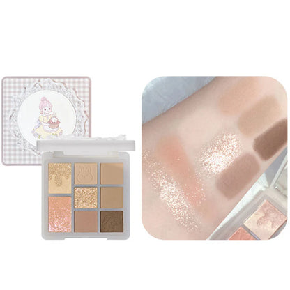 GOGOTALES Princess Matte Pearlescent Eyeshadow Palette11.5g 戈戈舞森系公主眼影盘