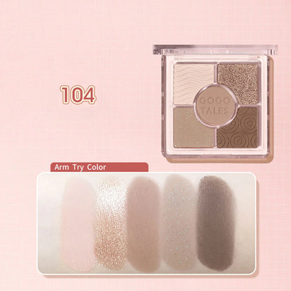 GOGOTALES Pocket Magic Eyeshadow Palette 8.2g 戈戈舞五色口袋魔法眼影盤